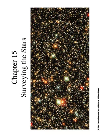 Surveying the Stars  Chapter 15  15.1 Properties of Stars   Our goals for learning   How do