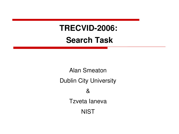 trecvid 2006 search task