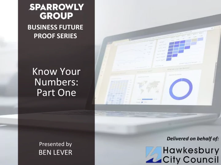 know your numbers part one