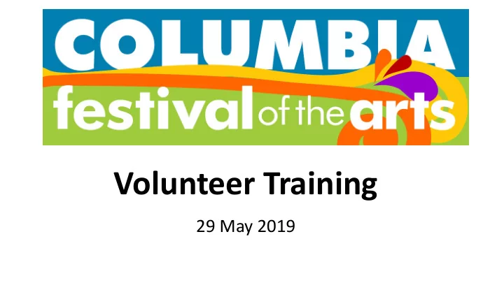 volunteer training