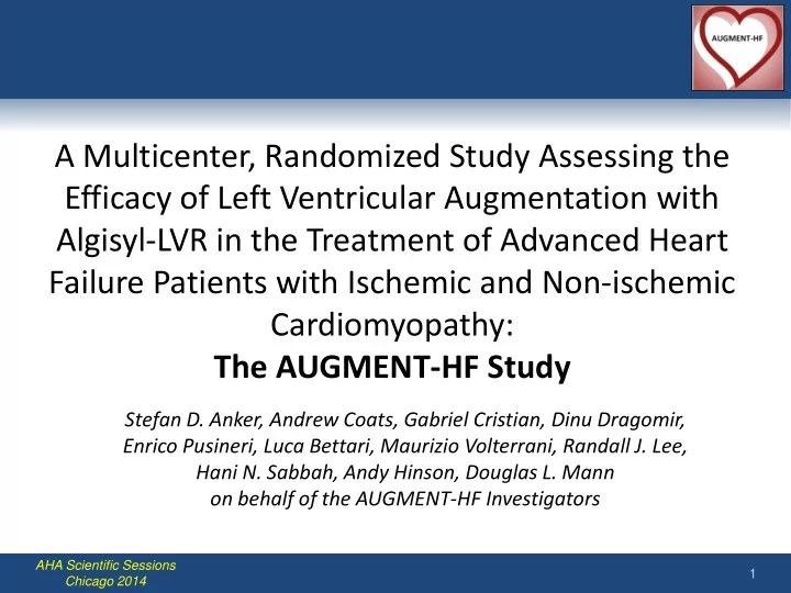 a multicenter randomized study assessing the efficacy of