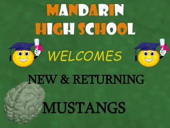 MU  MUSTANG  ANGS  MHS Administrative Staff  Dr. Donna Richardson, Principal  Ms. Janetta