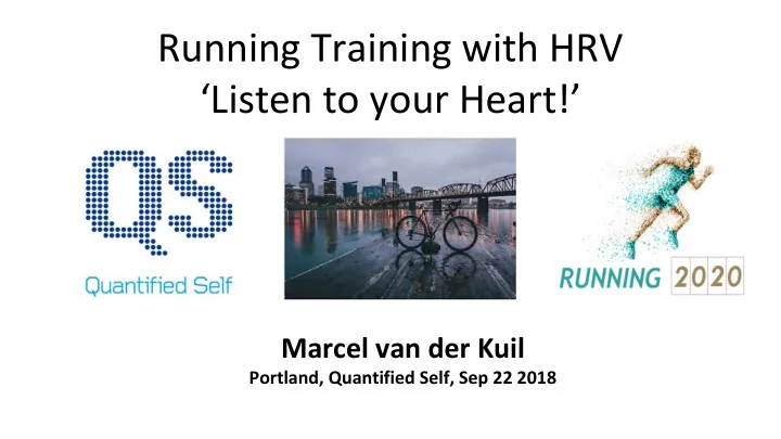 running training with hrv listen to your heart