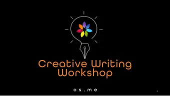Creative Writing  Workshop  o s . m e  1  The Story Mix  EVOCATION  ENTERTAINING  GRIPPING  A GOOD
