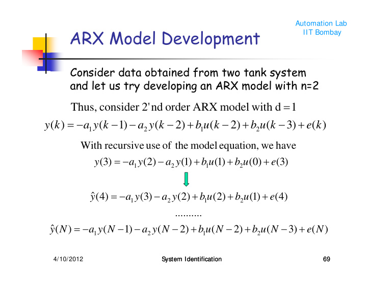 arx model development