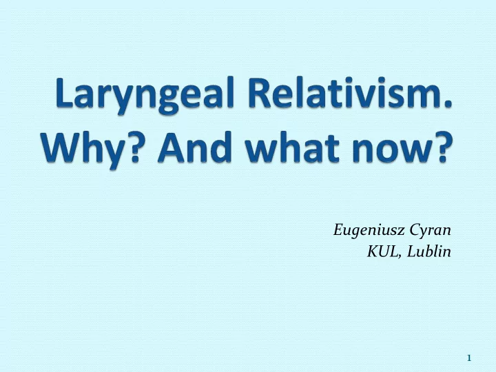eugeniusz cyran kul lublin