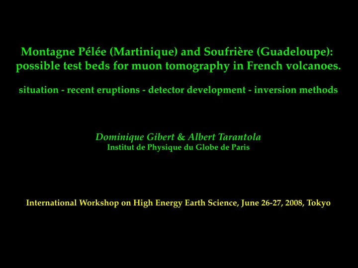montagne p l e martinique and soufri re guadeloupe