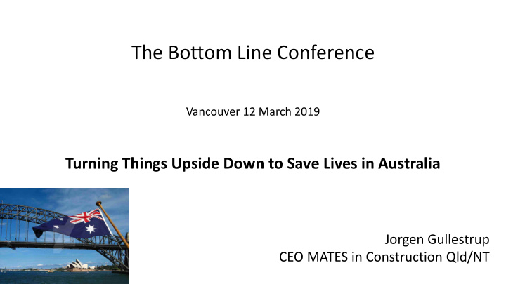the bottom line conference
