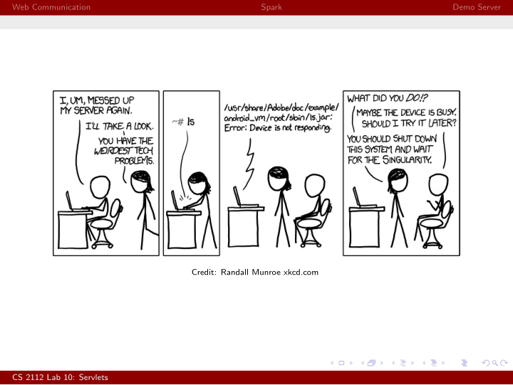 web communication spark demo server credit randall munroe