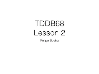 TDDB68  Lesson 2  Felipe Boeira  Contents  Synchronisation  Interrupts  Scheduler  Busy