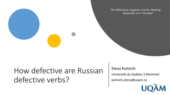 how defective are russian