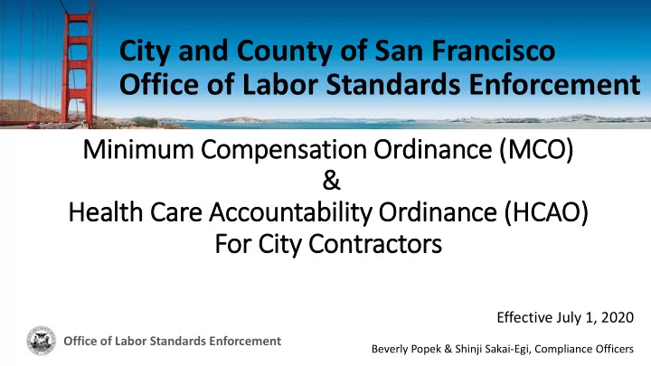 city and county of san francisco