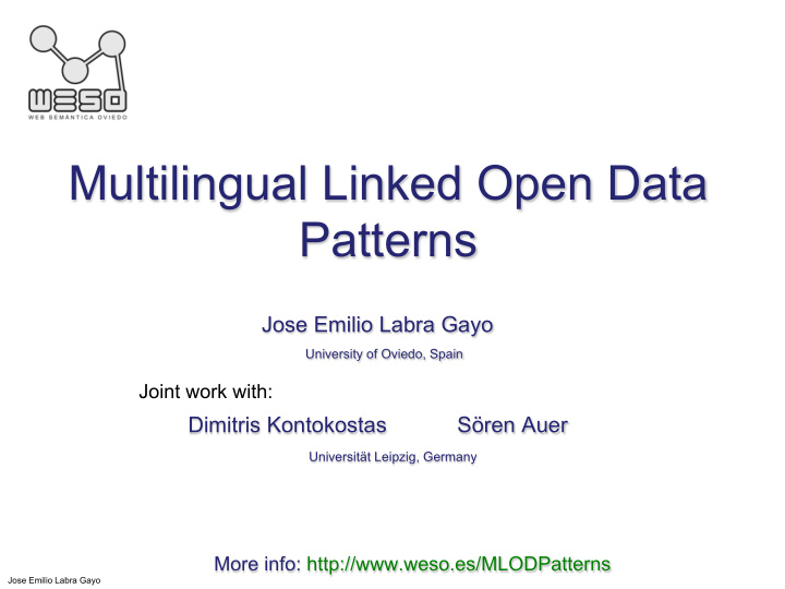 multilingual linked open data patterns