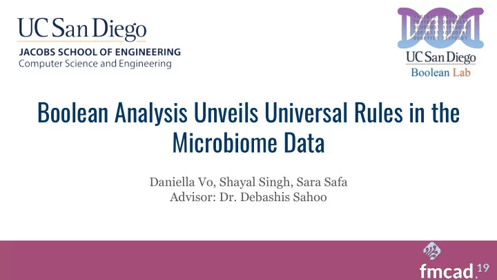 boolean analysis unveils universal rules in the