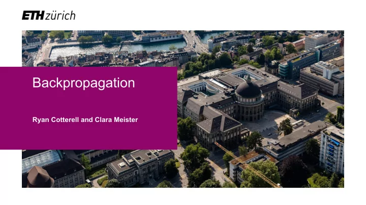 backpropagation