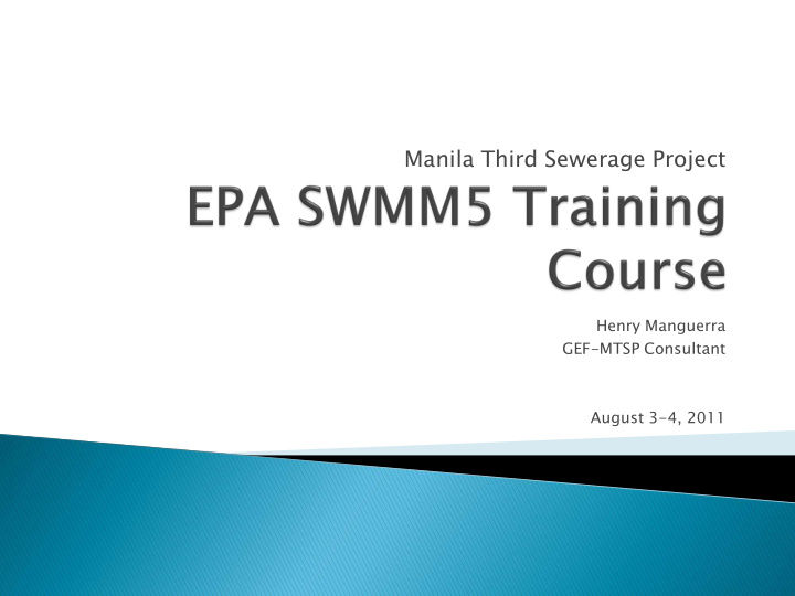 manila third sewerage project