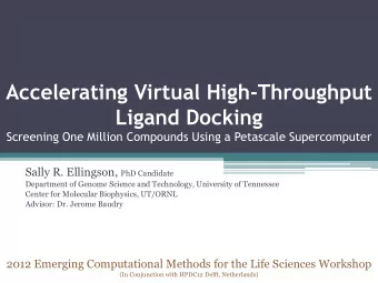 Accelerating Virtual High-Throughput  Ligand Docking  Screening One Million Compounds Using a