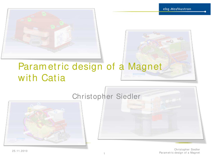 parametric design of a magnet with catia