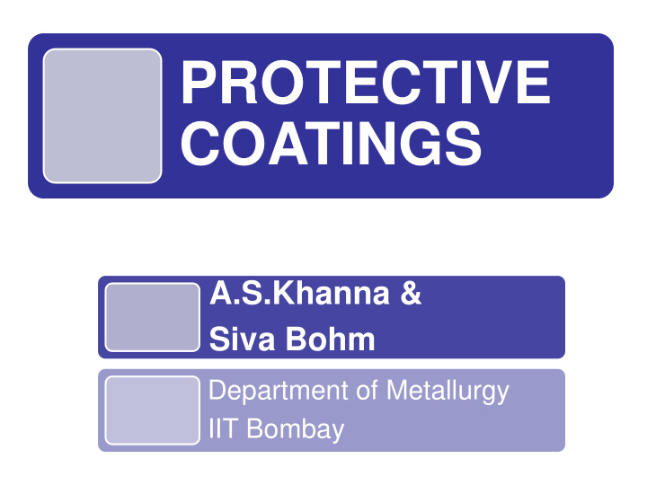 protective coatings
