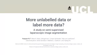 More unlabelled data or  label more data?  A study on semi-supervised  laparoscopic image