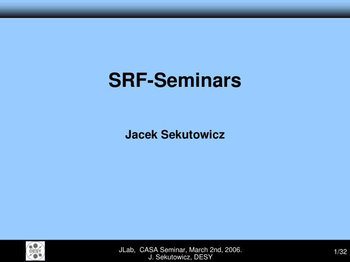srf seminars