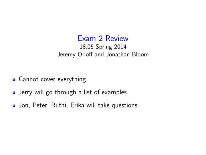 exam 2 review