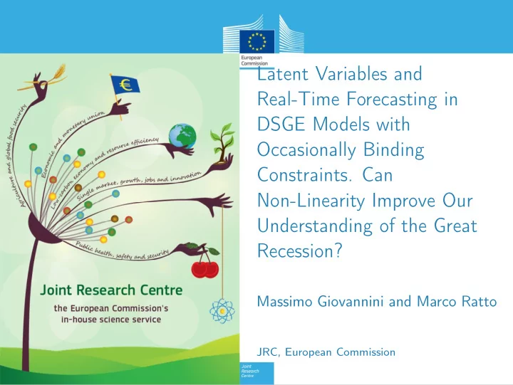 latent variables and real time forecasting in dsge models
