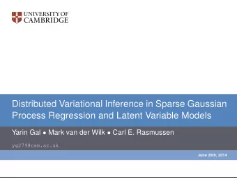 Distributed Variational Inference in Sparse Gaussian  Process Regression and Latent Variable Models
