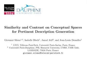 Similarity is crucial to cognition  General (often implicit) hypothesis: similar stimulus in