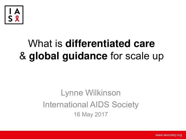 what is differentiated care