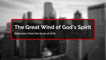The Great Wind of Gods Spirit  The Great Wind of Gods Spirit  The Great Wind of Gods