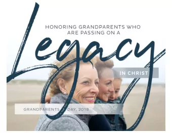 Material legacy  an amount of  money or  property left to  someone in a will Non-material legacy  a