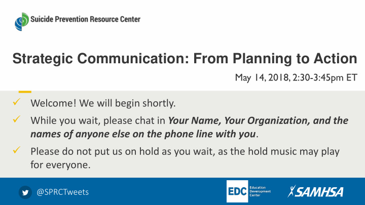 strategic communication from planning to action