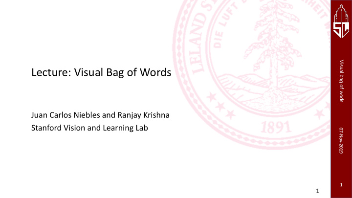 lecture visual bag of words