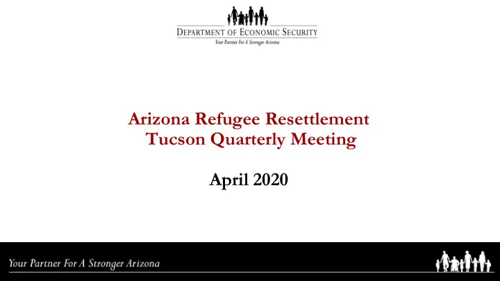 arizona refugee resettlement