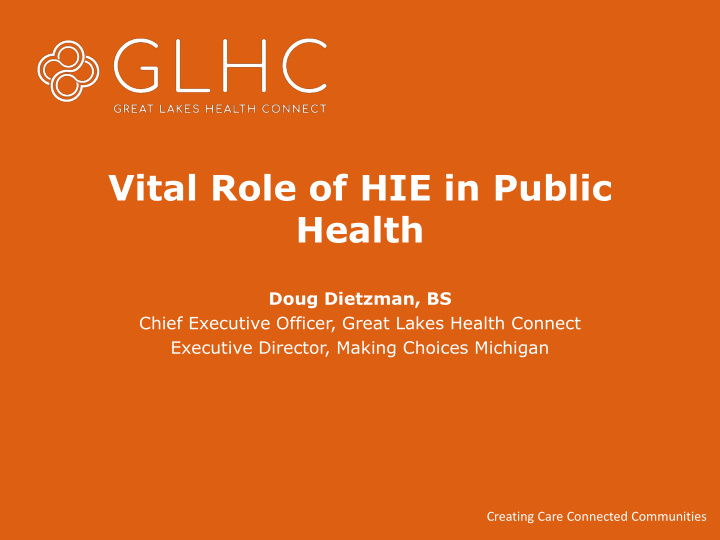 vital role of hie in public health