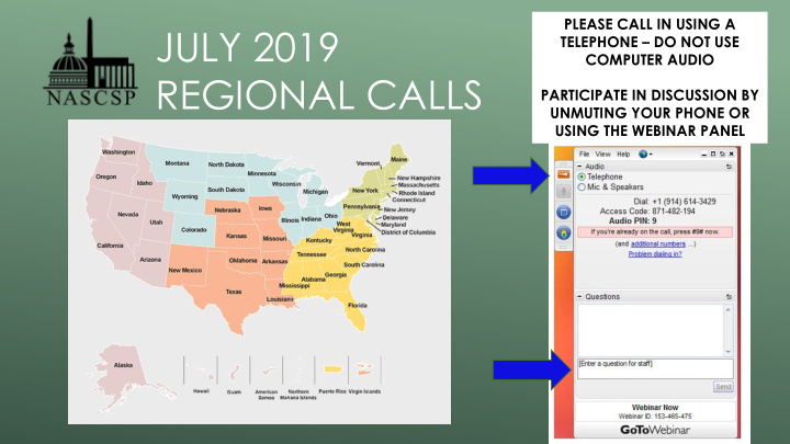 regional calls