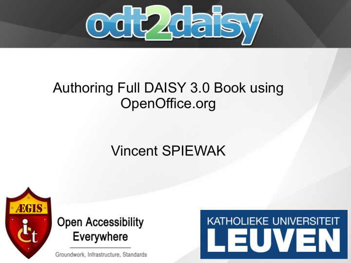 authoring full daisy 3 0 book using openoffice org