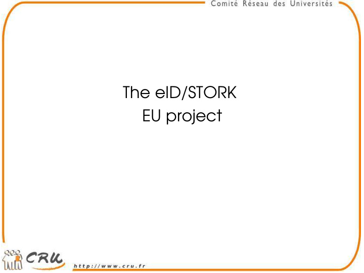 the eid stork eu project eid