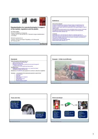 1  Credit cards and PINs  Thank God for  CEN and ISO  ISO 9564-1:2002  ISO/IEC 7810:2003  Banking