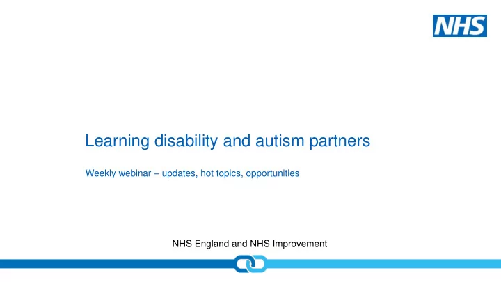learning disability and autism partners