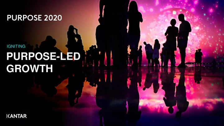 purpose led growth the why of
