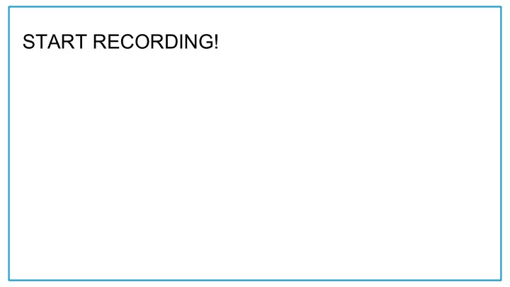 start recording june 2018