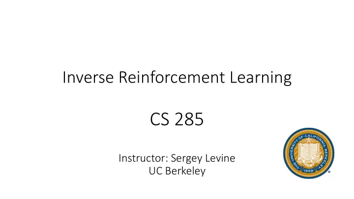 cs 285