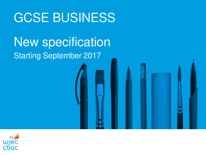gcse business new specification