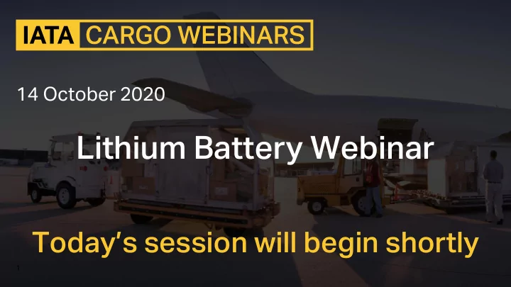 lithium battery webinar