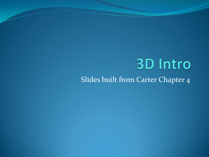 slides built from carter chapter 4 vertices