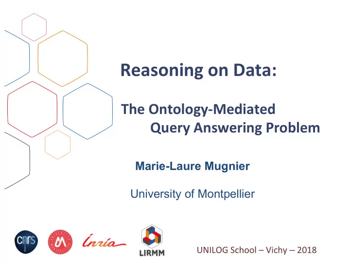 reasoning on data