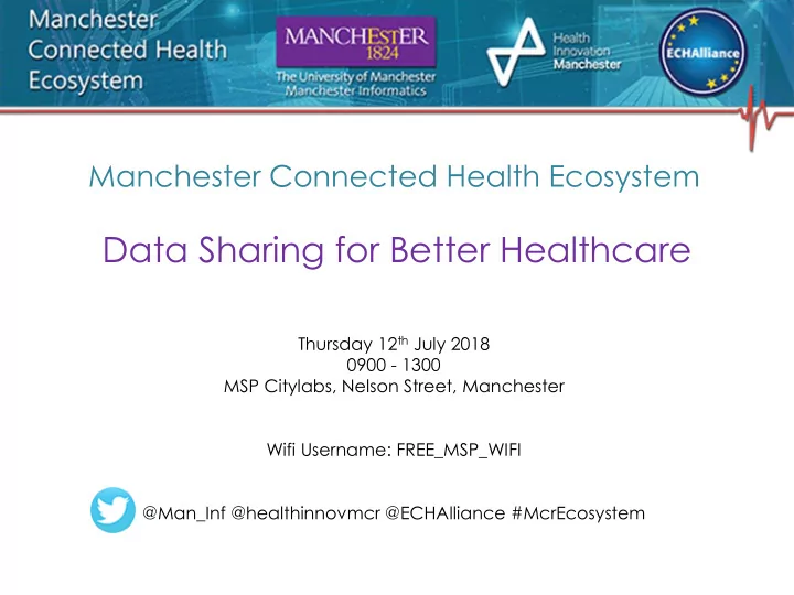 data sharing for better healthcare