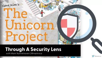 Through A Security Lens  with Mark Nunnikhoven | @marknca  @marknca  2013  2016  2018  2019